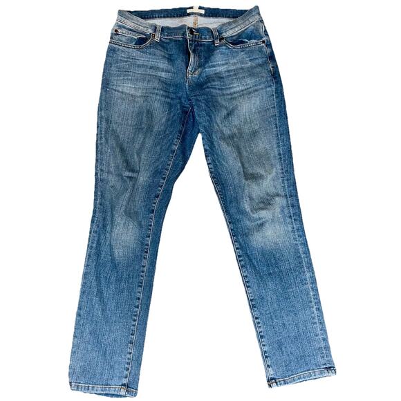 Eileen Fisher Denim - EILEEN FISHER Jeans Size 6 Organic Cotton Stretch Blue Denim Straight (173)